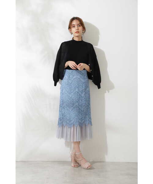JILL STUART（ジルスチュアート）の「◆ノラシアーニット（ニット/セーター・レディース・ブルー/ホワイト/ブラック・FREE）」の8枚目の写真