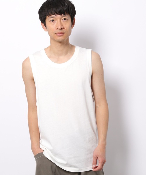 LAKOLE（ラコレ）の「スーピマコットンレイヤードタンクトップ / 275129（タンクトップ・メンズ・ホワイト/ブラック・MEDIUM/LARGE/X-LARGE）」の14枚目の写真