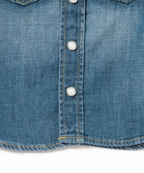 B:MING by BEAMS（ビーミングバイビームス）の「Lee / ウエスタンシャツ（シャツ/ブラウス・キッズ・ブルー・100/110/120/130）」の13枚目の写真