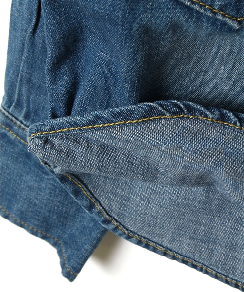 B:MING by BEAMS（ビーミングバイビームス）の「Lee / ウエスタンシャツ（シャツ/ブラウス・キッズ・ブルー・100/110/120/130）」の3枚目の写真