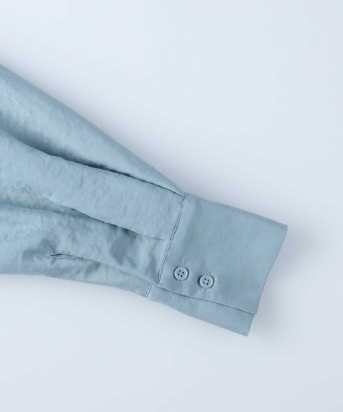 HONEYSUCKLE ROSE（ハニーサックルローズ）の「【HONEYSUCKLE ROSE】シアーシャツ（シャツ/ブラウス・レディース・ブラック/ブルー/グレー・M/L）」の14枚目の写真