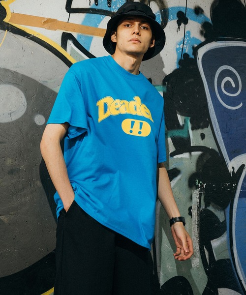 Ressaca(レサーカ)の「オーバーサイズ カレッジロゴプリント クルーネック半袖Tシャツ(Tシャツ/カットソー・メンズ・ブラック/レッド/ブルー/ホワイト/グレー・M/L)」の1枚目の写真