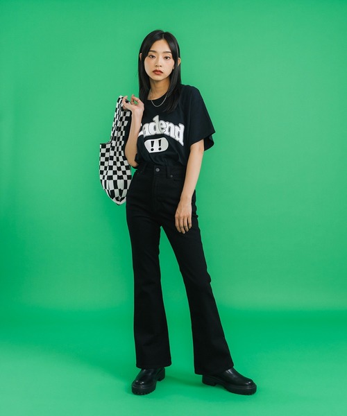 Ressaca(レサーカ)の「オーバーサイズ カレッジロゴプリント クルーネック半袖Tシャツ(Tシャツ/カットソー・メンズ・ブラック/レッド/ブルー/ホワイト/グレー・M/L)」の10枚目の写真
