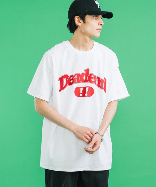 Ressaca(レサーカ)の「オーバーサイズ カレッジロゴプリント クルーネック半袖Tシャツ(Tシャツ/カットソー・メンズ・ブラック/レッド/ブルー/ホワイト/グレー・M/L)」の9枚目の写真