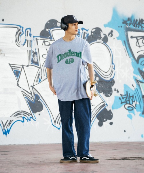 Ressaca(レサーカ)の「オーバーサイズ カレッジロゴプリント クルーネック半袖Tシャツ(Tシャツ/カットソー・メンズ・ブラック/レッド/ブルー/ホワイト/グレー・M/L)」の20枚目の写真