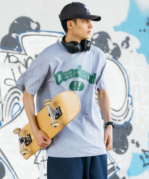 Ressaca(レサーカ)の「オーバーサイズ カレッジロゴプリント クルーネック半袖Tシャツ(Tシャツ/カットソー・メンズ・ブラック/レッド/ブルー/ホワイト/グレー・M/L)」の19枚目の写真