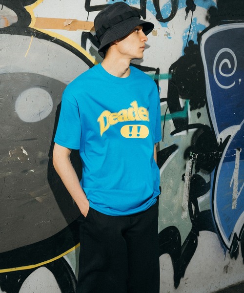 Ressaca(レサーカ)の「オーバーサイズ カレッジロゴプリント クルーネック半袖Tシャツ(Tシャツ/カットソー・メンズ・ブラック/レッド/ブルー/ホワイト/グレー・M/L)」の14枚目の写真