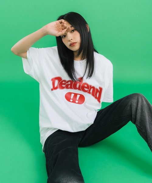Ressaca(レサーカ)の「オーバーサイズ カレッジロゴプリント クルーネック半袖Tシャツ(Tシャツ/カットソー・メンズ・ブラック/レッド/ブルー/ホワイト/グレー・M/L)」の21枚目の写真