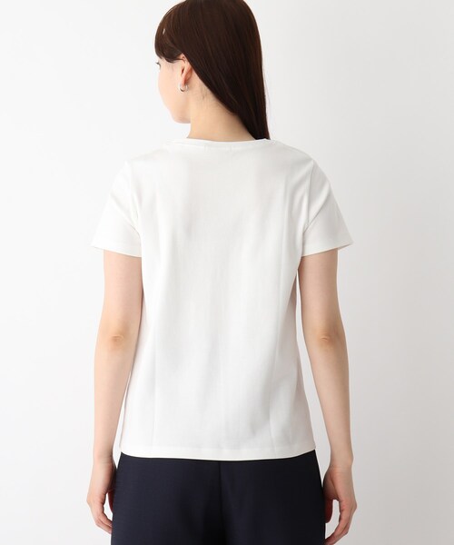 index（インデックス）の「◆SUPIMAコットンスムースロゴTシャツ【WEB限定カラー・サイズ】（Tシャツ/カットソー・レディース・ライトグレー/ブラック/パープル/ガンメタ/ホワイト系・40/38/36/42）」の20枚目の写真