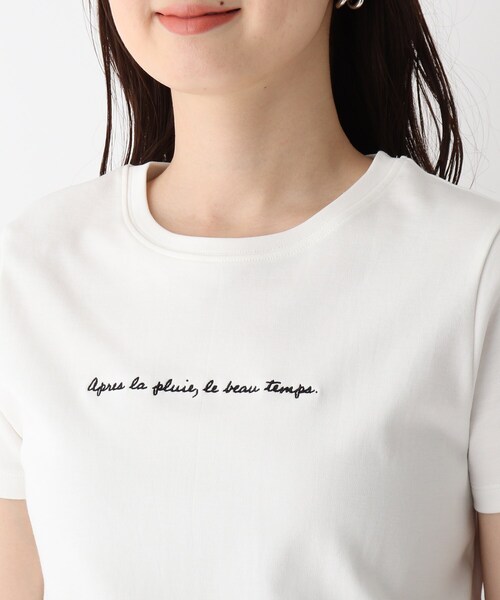 index（インデックス）の「◆SUPIMAコットンスムースロゴTシャツ【WEB限定カラー・サイズ】（Tシャツ/カットソー・レディース・ライトグレー/ブラック/パープル/ガンメタ/ホワイト系・40/38/36/42）」の21枚目の写真