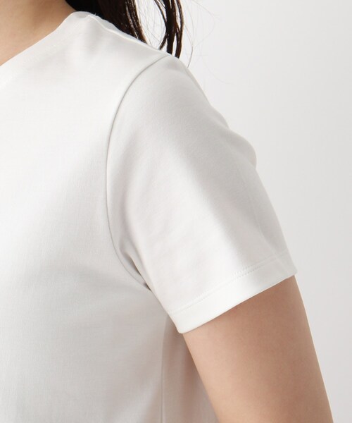 index（インデックス）の「◆SUPIMAコットンスムースロゴTシャツ【WEB限定カラー・サイズ】（Tシャツ/カットソー・レディース・ライトグレー/ブラック/パープル/ガンメタ/ホワイト系・40/38/36/42）」の6枚目の写真