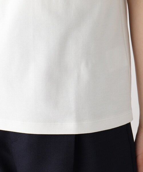 index（インデックス）の「◆SUPIMAコットンスムースロゴTシャツ【WEB限定カラー・サイズ】（Tシャツ/カットソー・レディース・ライトグレー/ブラック/パープル/ガンメタ/ホワイト系・40/38/36/42）」の7枚目の写真