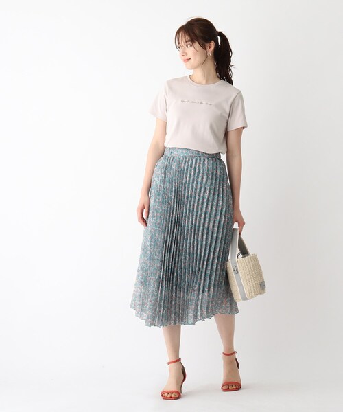 index（インデックス）の「◆SUPIMAコットンスムースロゴTシャツ【WEB限定カラー・サイズ】（Tシャツ/カットソー・レディース・ライトグレー/ブラック/パープル/ガンメタ/ホワイト系・40/38/36/42）」の11枚目の写真