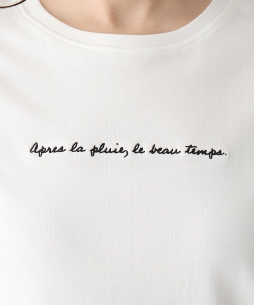 index（インデックス）の「◆SUPIMAコットンスムースロゴTシャツ【WEB限定カラー・サイズ】（Tシャツ/カットソー・レディース・ライトグレー/ブラック/パープル/ガンメタ/ホワイト系・40/38/36/42）」の16枚目の写真