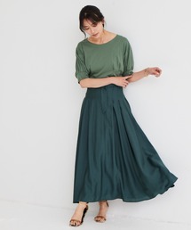 バンヤードストームパープル系コットンフレアワンピースインナー付き