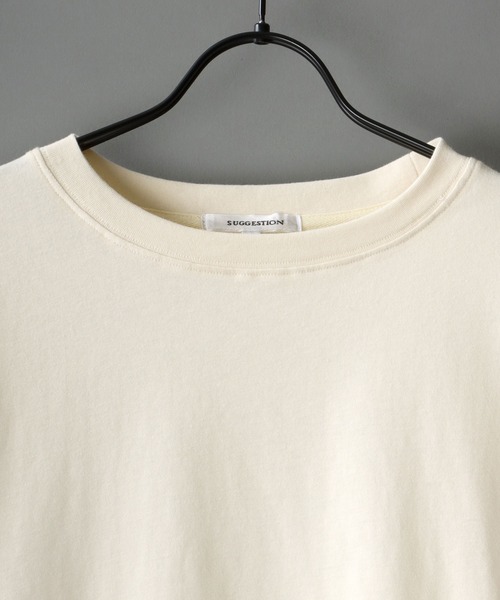 SITRY(シトリー)の「Big silhouette light weight T-shirt/ビッグシルエット ライトウェイト 半袖 Tシャツ(Tシャツ/カットソー・メンズ・チャコールグレー/ブラック/パープル/オフホワイト/マスタード/グレイッシュブルー・M/L)」の7枚目の写真