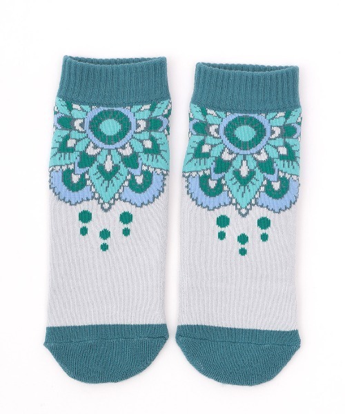 チチカカ(チチカカ)の「サークルモチーフ吸水速乾アンクルソックス 23-25cm(ソックス/靴下・レディース・ブラック/ベージュ/ブルー・FREE)」の8枚目の写真