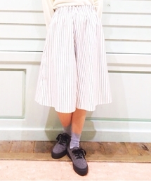 Kastane | 【Kastane】ストライプWタックガウチョパンツ(その他パンツ)