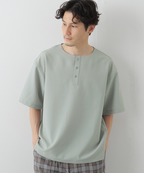 B.C STOCK(ベーセーストック)の「エステルパナマ ヘンリープルオーバー(シャツ/ブラウス・メンズ・グレー/グリーン系その他/オレンジ系その他・MEDIUM/LARGE)」の19枚目の写真