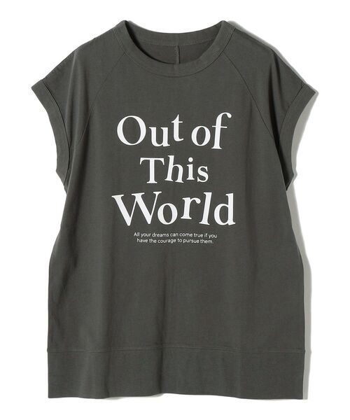 SHIPS(シップス)の「*ラグランフレンチスリーブロゴTEE◆(Tシャツ/カットソー・レディース・チャコールグレー/ライトホワイト/オレンジ/ライトオリーブ・ONE SIZE)」の7枚目の写真