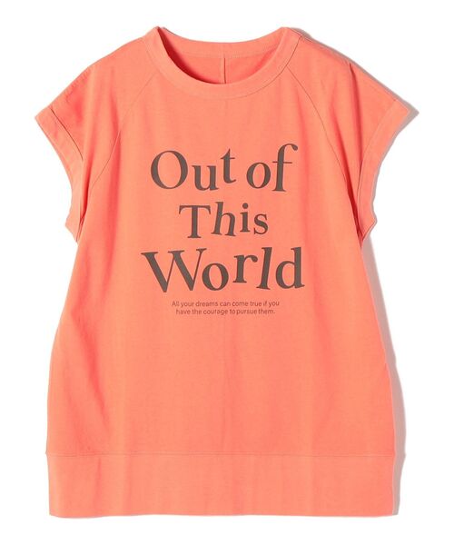 SHIPS(シップス)の「*ラグランフレンチスリーブロゴTEE◆(Tシャツ/カットソー・レディース・チャコールグレー/ライトホワイト/オレンジ/ライトオリーブ・ONE SIZE)」の14枚目の写真