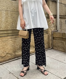 ドットプリーツパンツ