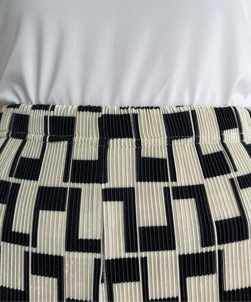 prose verse（プロズヴェール）の「ドットプリーツパンツ（その他パンツ・レディース・アイボリー/ブラック/ホワイト系その他/ブラック系その他/ブラック系その他2・MEDIUM）」の9枚目の写真