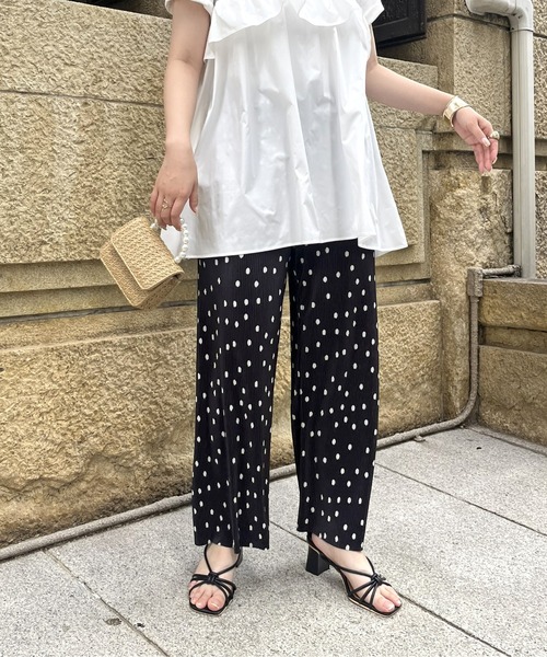 ドットプリーツパンツ（その他パンツ）｜prose verse（プロズヴェール