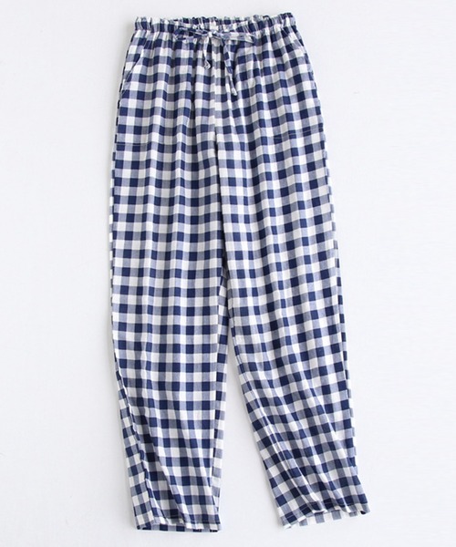 【新品未使用】aeae ギンガムチェック ラウンジ パジャマ パンツ ネイビー MUSINSA公式 | AEAE PAJAMA LOUNGE PANTS [NAVY]