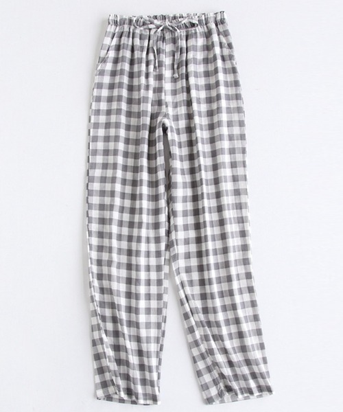 レディース ナチュラルギンガムチェックリラックスルームパンツ ルームウェア パジャマ Day Closet デイ クローゼット のファッション通販 Zozotown