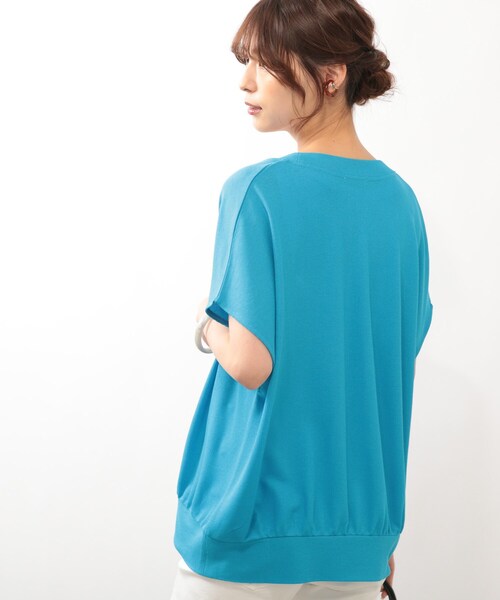 DRESKIP（ドレスキップ）の「◆ゆるVネック カーディガン（カーディガン/ボレロ・レディース・ライトブルー/ブラック/オフホワイト/オレンジ・00）」の16枚目の写真