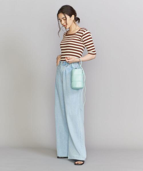 ADD CULUMN（アドカラム）の「＜ADD CULUMN＞パフ リングハンドル ショルダーバッグ -2WAY-（ハンドバッグ・レディース・ライトブルー/ブラック・FREE）」の5枚目の写真