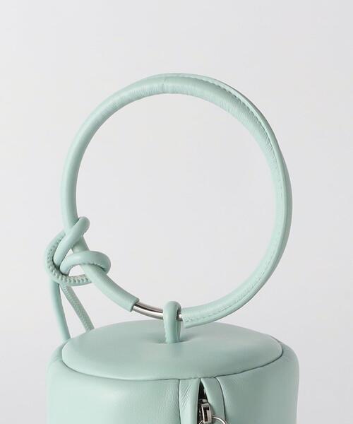 ADD CULUMN（アドカラム）の「＜ADD CULUMN＞パフ リングハンドル ショルダーバッグ -2WAY-（ハンドバッグ・レディース・ライトブルー/ブラック・FREE）」の4枚目の写真