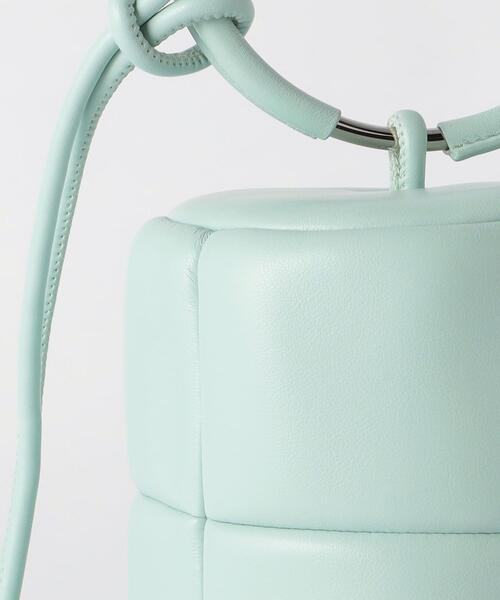 ADD CULUMN（アドカラム）の「＜ADD CULUMN＞パフ リングハンドル ショルダーバッグ -2WAY-（ハンドバッグ・レディース・ライトブルー/ブラック・FREE）」の20枚目の写真