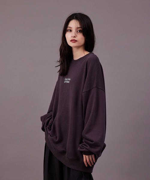 re_k by JUNRED(レクバイジュンレッド)の「re_k by JUNRED / タイポグラフィBIGバルーンスウェット(スウェット・メンズ・チャコールグレー/グレー/ネイビー・M/L/S)」の5枚目の写真