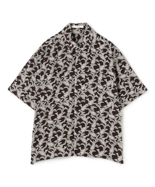 SOULEIADO（ソレイアード）の「ポリエステルプリント ハーフスリーブシャツ（シャツ/ブラウス・メンズ・ブラック系その他/ブルー系その他3/パープル系その他2・FREE）」の2枚目の写真