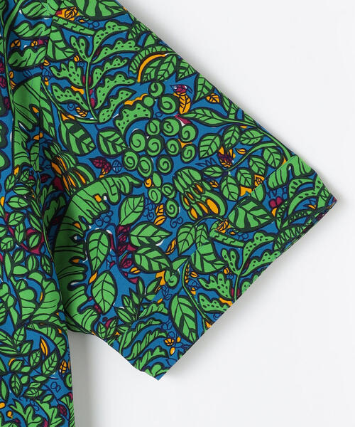 SOULEIADO（ソレイアード）の「ポリエステルプリント ハーフスリーブシャツ（シャツ/ブラウス・メンズ・ブラック系その他/ブルー系その他3/パープル系その他2・FREE）」の7枚目の写真