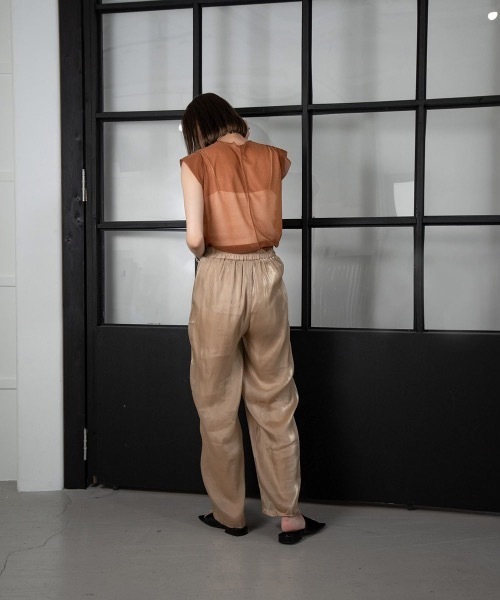 Amiur(エミレ)の「french sleeve sheer tops(Tシャツ/カットソー・レディース・ブラウン/グレー/アイボリー・FREE)」の21枚目の写真