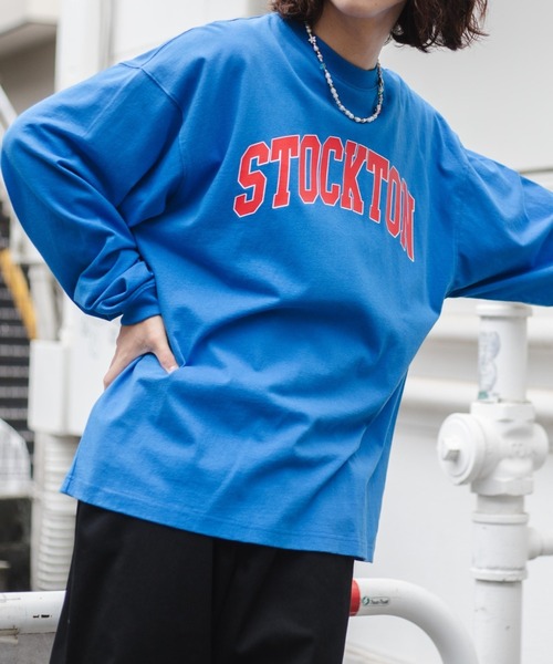 WEGO（ウィゴー）の「WEGO/ヘビーウエイト カレッジロンT（Tシャツ/カットソー・メンズ・ダークグリーン/ブラウン/ブルー/オートミール/グレー系その他/スミクロ・MEDIUM/LARGE）」の6枚目の写真