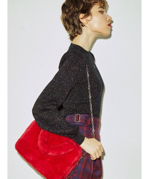 jouetie（ジュエティ）の「ファーボストンBAG（ボストンバッグ・レディース・ブラック/レッド/グリーン/ブルー・FREE）」の15枚目の写真