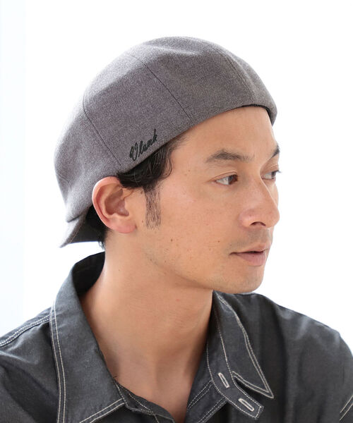 B:MING by BEAMS(ビーミングバイビームス)の「VLANK x B:MING by BEAMS / 別注 ツイル ハンチングキャップ(ハンチング/ベレー帽・メンズ・ブラック/グレー・ONE SIZE)」の2枚目の写真