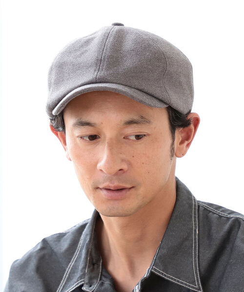 B:MING by BEAMS(ビーミングバイビームス)の「VLANK x B:MING by BEAMS / 別注 ツイル ハンチングキャップ(ハンチング/ベレー帽・メンズ・ブラック/グレー・ONE SIZE)」の6枚目の写真