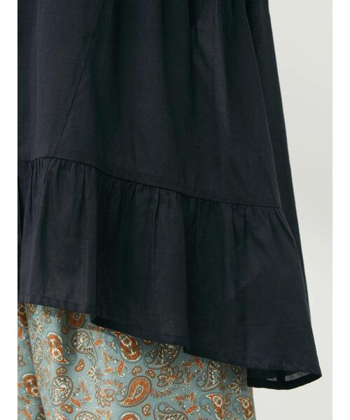 Green　Parks（グリーンパークス）の「ティアード7分袖チュニック（シャツ/ブラウス・レディース・ブラック/ライトグリーン/ピンク・FREE）」の15枚目の写真