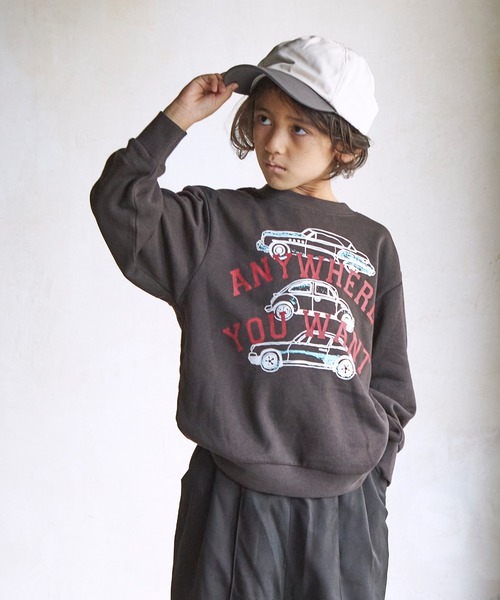 PAIRMANON STREET（ペアマノンストリート）の「【PAIRMANON STREET】【裏起毛じゃない毛玉知らずスウェット】ユニセックスグラフィックトレーナー（スウェット・キッズ・ブルー系その他/イエロー系その他3/ブルー系その他2/ブラウン系その他4/ブルー系その他7/ブルー系その他3/ブルー系その他6/ホワイト系その他4/ブラック系その他7/グリーン系その他6/グリーン系その他/グリーン系その他7/ブラック系その他2/ブラック系その他3/イエロー系その他4/ブラウン系その他3/ホワイト系その他3/グリーン系その他5/ブラック系その他6/ブラック系その他・150/120/90/100/110/140/130）」の7枚目の写真