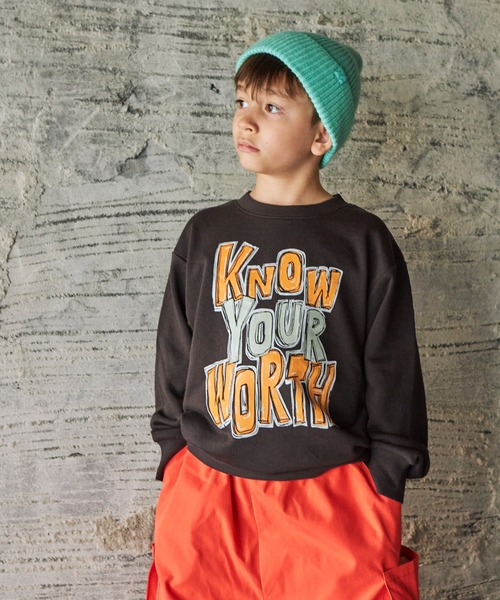 PAIRMANON STREET（ペアマノンストリート）の「【PAIRMANON STREET】【裏起毛じゃない毛玉知らずスウェット】ユニセックスグラフィックトレーナー（スウェット・キッズ・ブルー系その他/イエロー系その他3/ブルー系その他2/ブラウン系その他4/ブルー系その他7/ブルー系その他3/ブルー系その他6/ホワイト系その他4/ブラック系その他7/グリーン系その他6/グリーン系その他/グリーン系その他7/ブラック系その他2/ブラック系その他3/イエロー系その他4/ブラウン系その他3/ホワイト系その他3/グリーン系その他5/ブラック系その他6/ブラック系その他・150/120/90/100/110/140/130）」の8枚目の写真