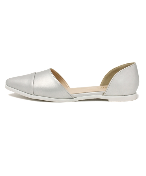 DISCOAT（ディスコート）の「【Discoat】セパレートフラットパンプス（パンプス・レディース・シルバー/ネイビー/ブラック・MEDIUM/SMALL/LARGE）」の4枚目の写真