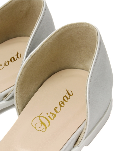 DISCOAT（ディスコート）の「【Discoat】セパレートフラットパンプス（パンプス・レディース・シルバー/ネイビー/ブラック・MEDIUM/SMALL/LARGE）」の8枚目の写真