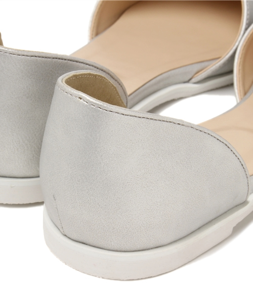 DISCOAT（ディスコート）の「【Discoat】セパレートフラットパンプス（パンプス・レディース・シルバー/ネイビー/ブラック・MEDIUM/SMALL/LARGE）」の9枚目の写真