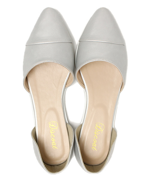 DISCOAT（ディスコート）の「【Discoat】セパレートフラットパンプス（パンプス・レディース・シルバー/ネイビー/ブラック・MEDIUM/SMALL/LARGE）」の10枚目の写真