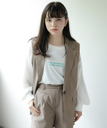 GLOBAL WORK | 大人見えジレ/AND YUA ANY/299300(その他トップス)